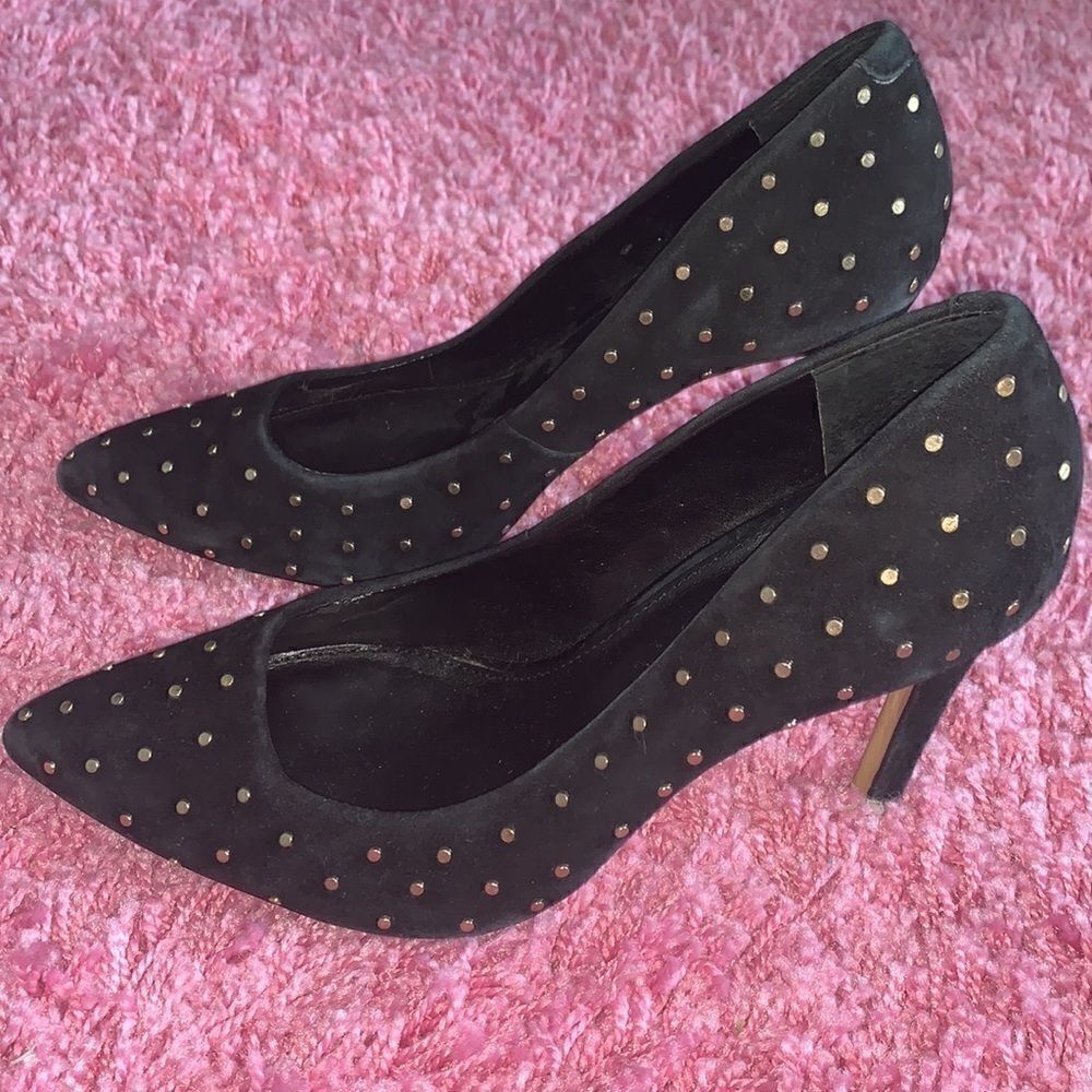 Banana Republic Black Studded Heels